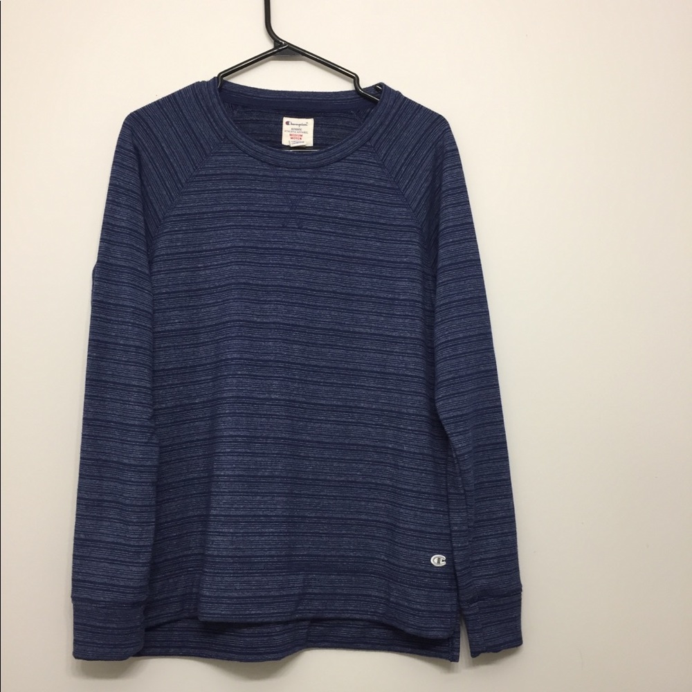 Champion Striped Blue Long Sleeve Sz‎ M